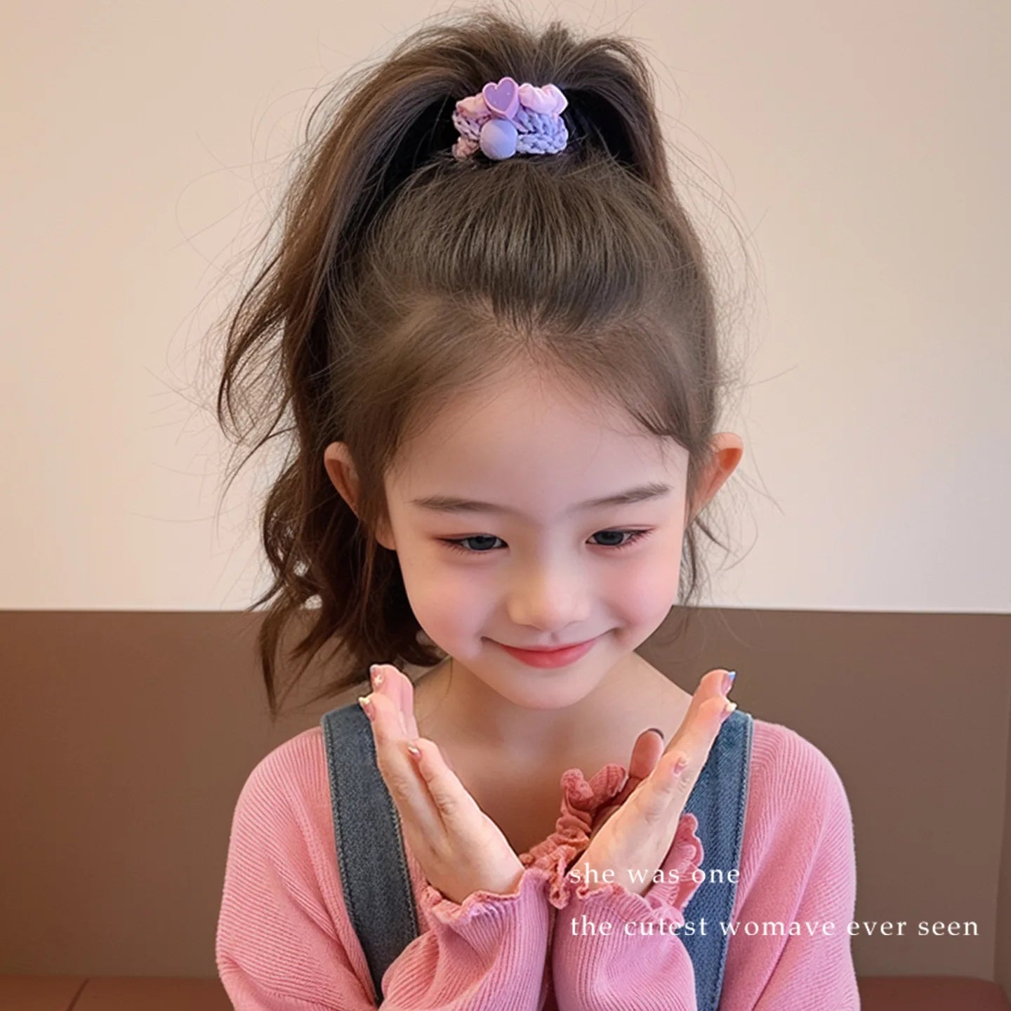 Korean Style Simple Children's Hair Ties Colorful Elastic Bands High Aesthetic Value for Girls Bun Tail Hair Bands Girls Hair....