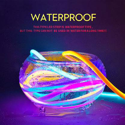 220V Neon LED Strip Light 360 Degree Round Tube Red/Green/Blue/Warm White Flexible Rope 120Leds/m Waterproof EU Plug Home Decor.