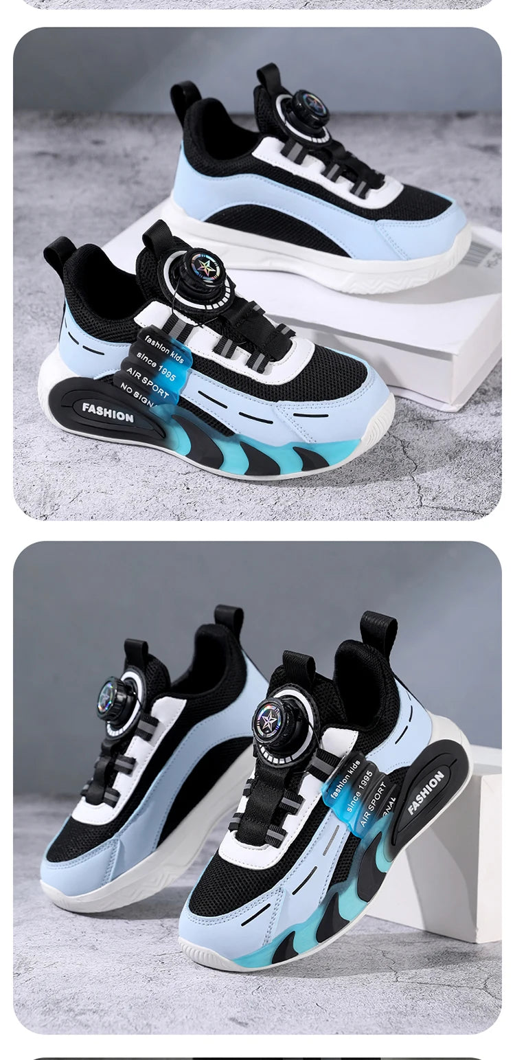 Pink Girl's Fashion Sneakers Anti Slip Comfortable Children Boy's Casual Walking Shoes Outdoor Sport Tennis.