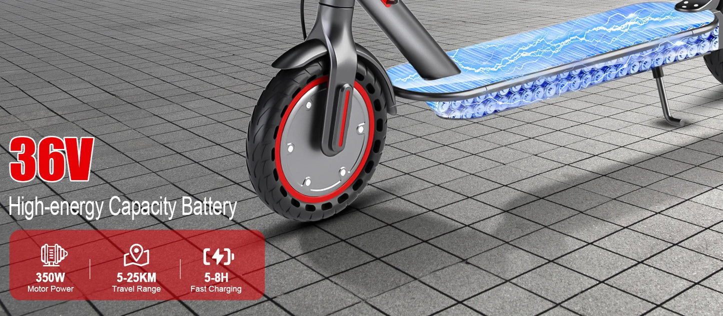 AOVOPRO TX01/365GO Electric Scooter 2025 New Design 350W Super Power Folding Dual Brake Electric Scooter 31KM/H 5-28KM Range.