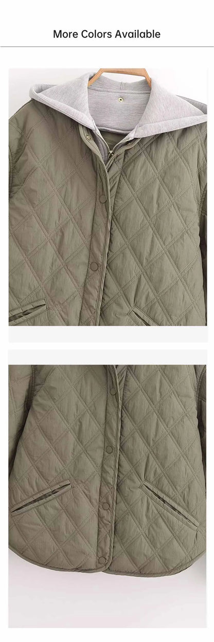 Unizera 2024 Herbst/Winter neues Produkt Mode lässig Damen Rundhals ausschnitt lose Langarm Kapuzen jacke Top.