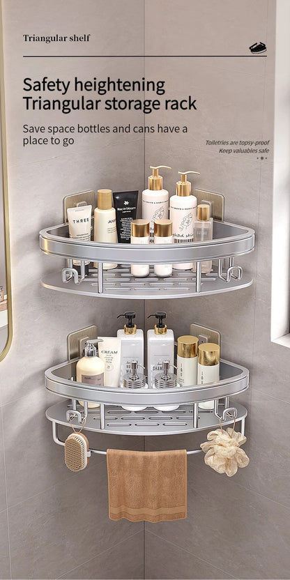 Yun jie ya Free Punch Bad Lager regal Kleiderbügel WC Eck regal Veranstalter Wand Dusch regal Wohn accessoires