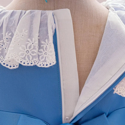 Mascha und Bär Lolita Mädchen Partykleid Barbie Pink Maid 1. Geburtstag Prinzessin Kleider für Kinder Spitze Weihnachtskostüme ASQ03.