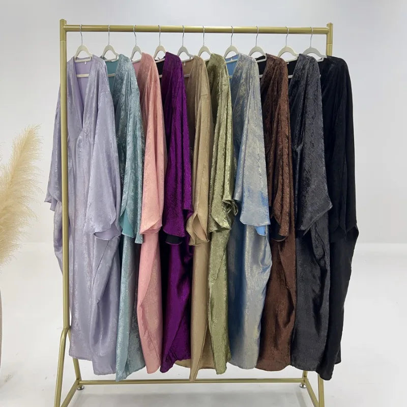 Eid Saudi Arabia Muslim Modest Dress for Women Islam Dubai Abaya Luxury Holiday Party Jalabiya Kebaya 2024 Turkey Kaftan Gown