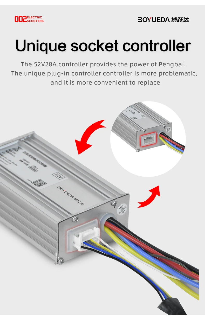BOYUEDA Q7 PRO Adult EScooter 1600W*2 Dual Motor Foldable City E-Scooter 52V19AH 10” Tire Off-Road Electric Scooter.