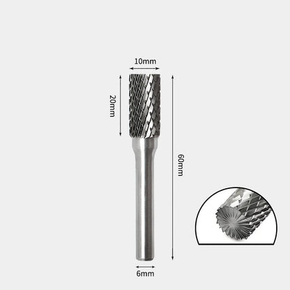 Hartmetallfräser, Wolframstahl-Schleifkopf, zylindrisch 6 mm, AE AX AX Metallfräser