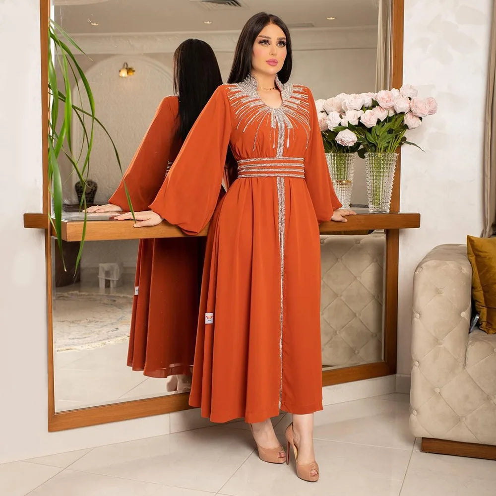 Floral Bedruckte Abaya Arabisch Langes Kleid Frauen Muslimischen Marokkanischen Kaftan Robe Golf Jalabiya Dubai Islam Türkei Kleider Ramadan Kleid.