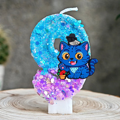 Anime Kpop Dämon Jäger Thema Kerze 3D Nummer 0-9 Kinder Geburtstag Kuchen Dekoration Baby Shower Party Zubehör geschenke