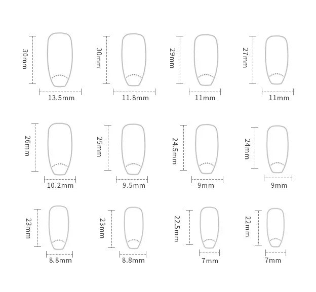 24Pcs 3D Long Ballet False Nails White Coffin Wave with French Design Wearable Fake Nails Gold Line Full Cover Press on Nails.