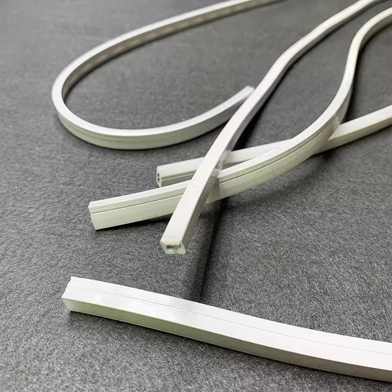 4/6/8/10mm Narrow LED Neon Silicone Tube Rope Lamp Recessed DC12V Flexible Waterproof Diffuser Cabinet Closet Ribbon Strip Light.