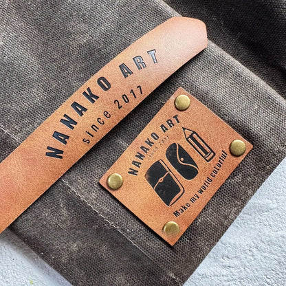 Öl Wachs Leder Bleistift Tasche Wasserdichte Leinwand Vorhaut Karabiner Künstler Student Reise Tragbare Lagerung Tasche Kunst Liefert.