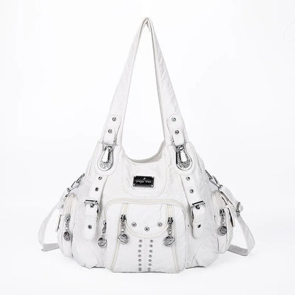 Angel kiss Bag Women Fashion Handbags PU Leather Shoulder Bags Female Satchel Big-capacity Shoulder Purse Bag bolsa feminina