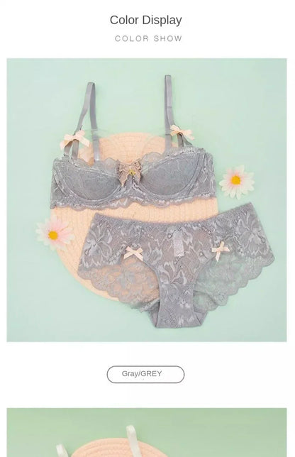 BANERDANI Light Luxury French Pure Desire Triangle Cup Breathable New Spring/summer Breathable Sexy Lace Not Empty Cup Bra Cover.