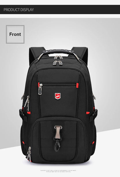 Wasserdichte 20-Zoll-Laptop-Rucksäcke USB-Lade Schultasche Diebstahlsicherer Herren-Rucksack Reiserucksack Männlicher Mochila Hohe Kapazität.