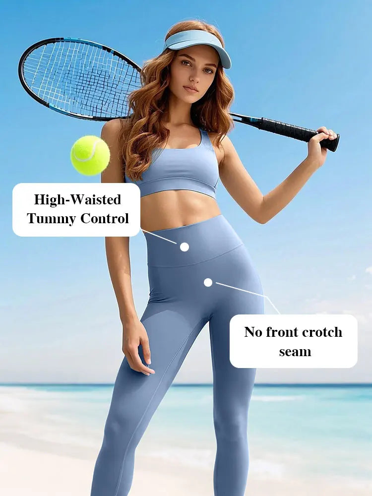 High-Waisted Workout Leggings - 4-Way Stretch, Slim Fit, Butt Lifting & Tummy Control for Gym, Yoga, Running & Daily Wear.