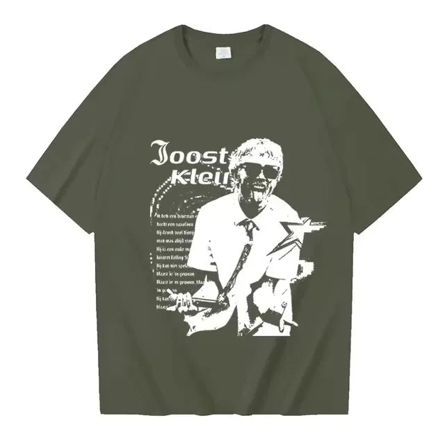 Joost Klein T-Shirt Joost Klein High Quality Cotton EU Size T Shirt Merch Gift for Fan Unisex Hip Hop Fashion Casual T-Shirts.