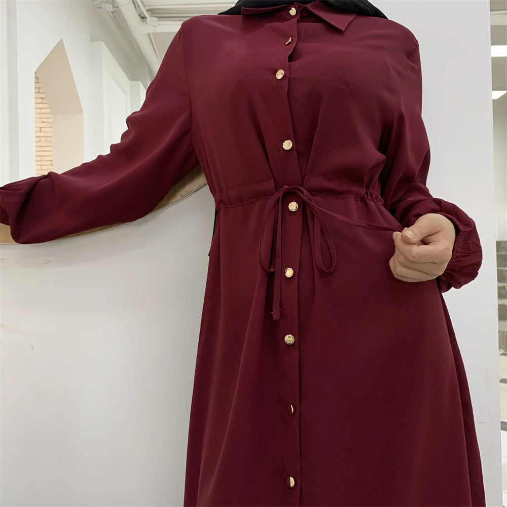 Ramadan Eid Red Abaya Damen Dubai Islamic Women Muslim Modest Dresses Kebaya Kaftan Robe Musulmanes Femme Vestidos Para Mujer.