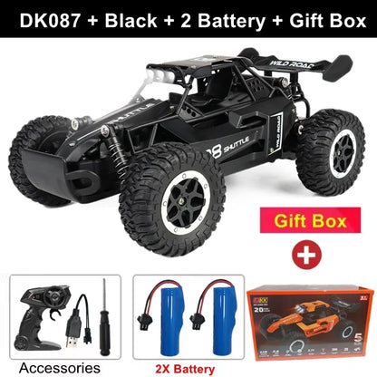Remote Control Car RC Drift Racing 1:16 Vehicle Off Road Alloy 2.4G Radio High-Speed Trucks With LED Light Climbing Gift Kid Toy
