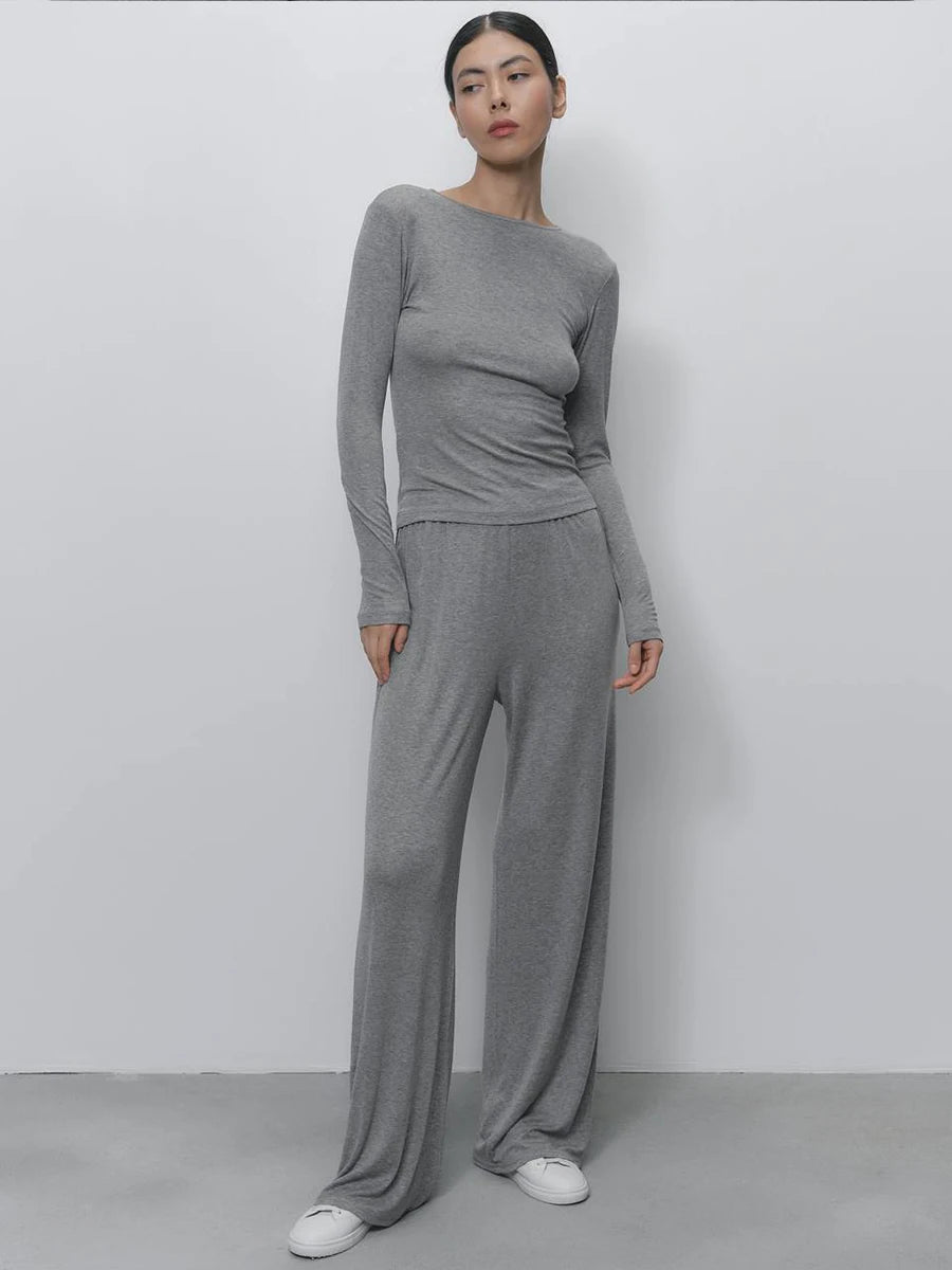 Hirsionsan Modal Soft Loose Sets Women Casual Three Pieces Long Sleeve Cardigan & High Waist Pants & Vest Outfits Tracksuit 2025