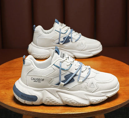 2025 Autumn Men Shoes Fashion Sneakers Height Increasing Casual Chunky Shoes Male Trainers Running Sports Shoes.