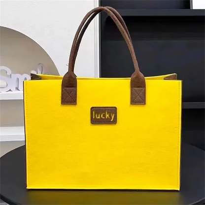 100pcs Wholesale Customized Felt Handbag Tote Bag Portable Environmental Protection Shopping Gift Bag.