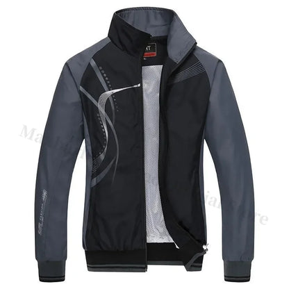 Men Sportswear New Spring Autumn Tracksuit 2 Piece Sets Sports Suit Jacket+Pant Sweatsuit Male Fashion Print Clothing Size L-5XL.