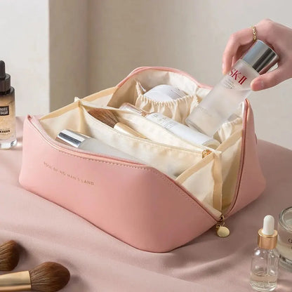 Makeup Organizer Female Toiletry Kit Bag Make Up Case Storage Pouch Luxury Lady Box, Cosmetic Bag, Organizer Bag For Travel Zip.