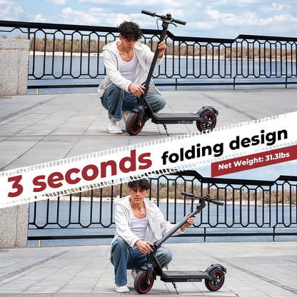 ISCOOTER W5 Electric Scooter Adults 350W motor 36V7.8Ah E-Scooter 8.5" Inflatable road Tires Foldable EScooter.