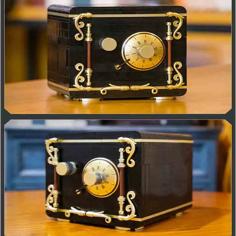 Cada 422PCS City Retro Combination Safe Building Blocks The Secret of Safe Experiment Education Bricks Toys Boys Gifts.