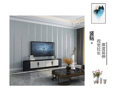 Hirschhaut Samt horizontal gestreifte Tapete Wohnzimmer Schlafzimmer gestreifte Film- und Fernsehwand 3D-Relief verdickte Tapete