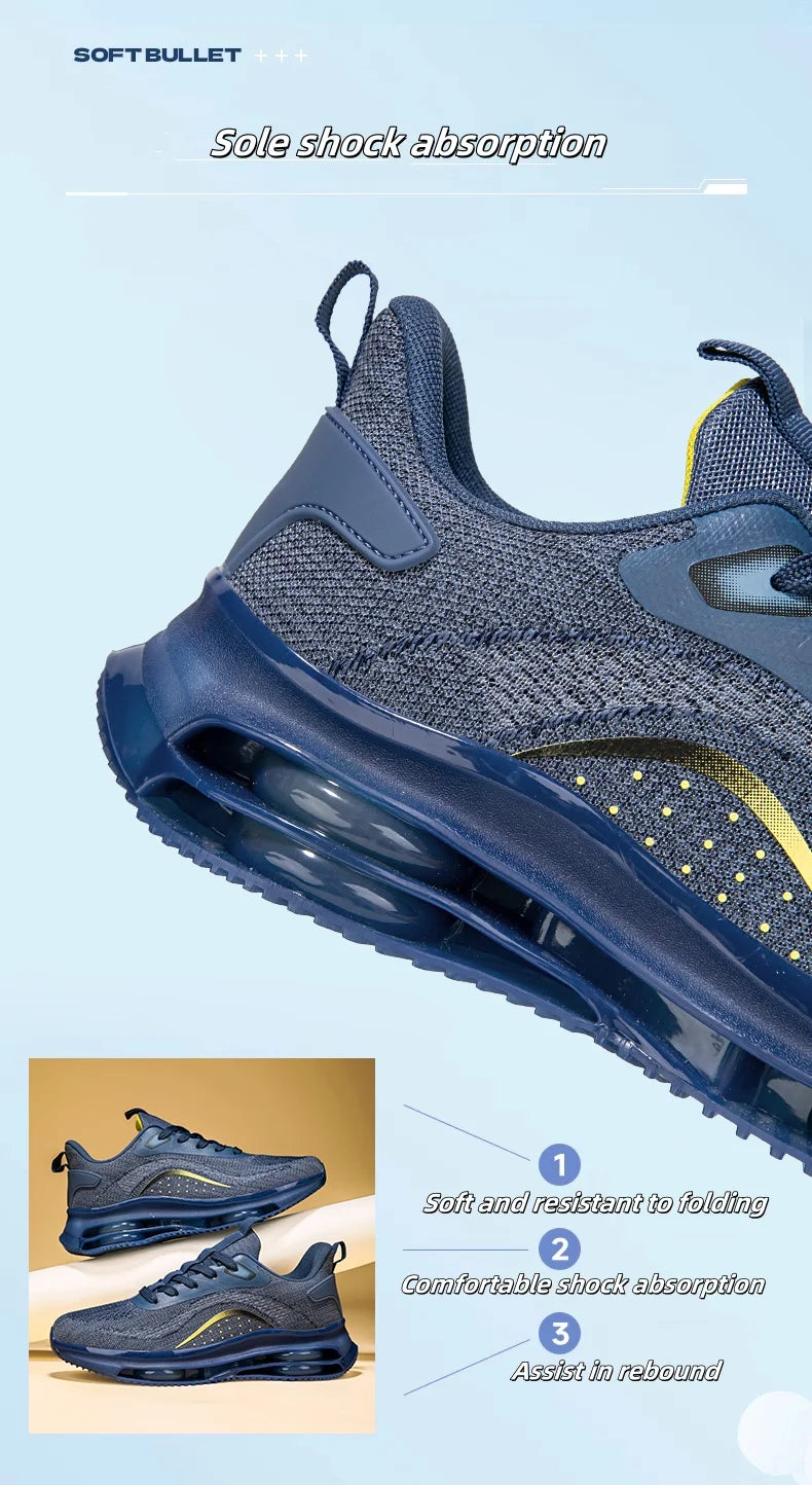 2025 Casual Shoes Breathable and Anti slip Walking Shoes Men's Shoes Outdoor Comfortable and Fashionable Lace up Running Shoes.