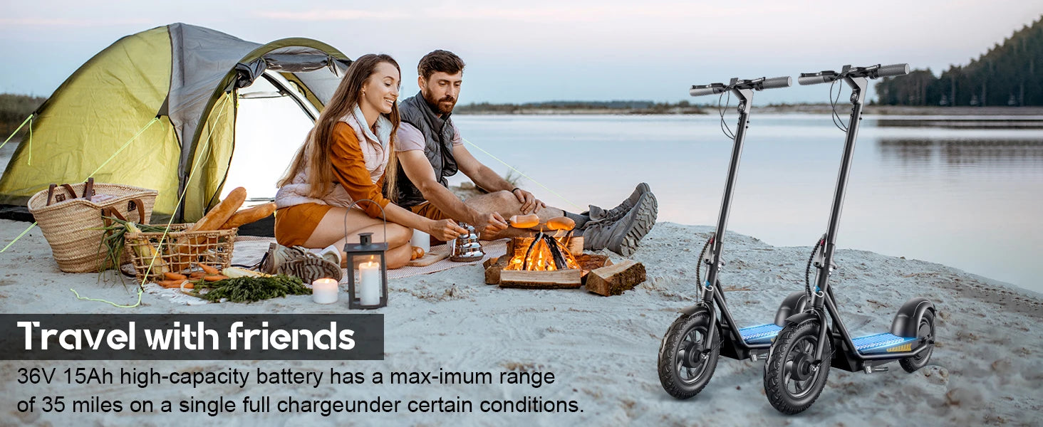 EMOKO A19 City E-Scooter 500W 36V15AH Battery 12 Inch Tires EScooter Adult City Commuter Electric Scooter.