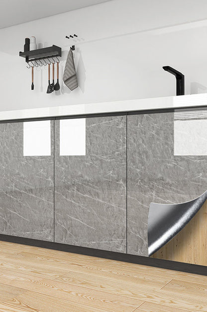 80cm Marble Waterproof Wallpaper for Kitchen Cabinets Bathroom Decor Kitchen Foil Renovation Self Adhesive Oil Proof Stickers