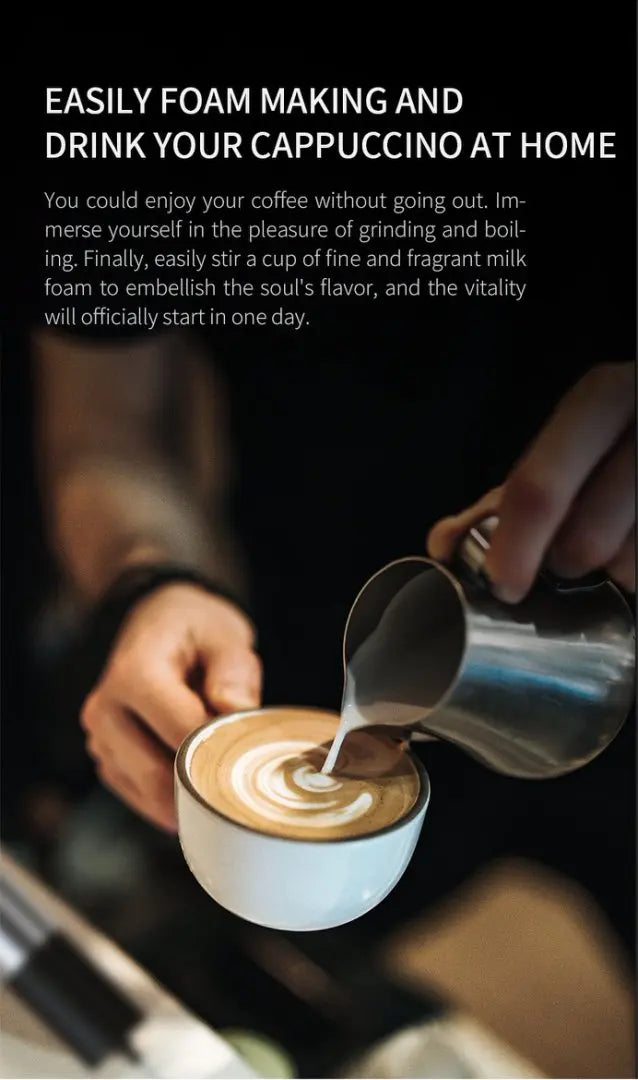 Electric milk frother, coffee frother, household mini milk frother, milk mixer, handheld wireless whipper.