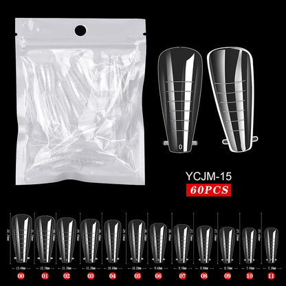 Extension False Nails Art Tips Acrylic Fake Finger Gel Polish Mold Sculpted Full Cover Press on Nails Manicures Accessories Tool