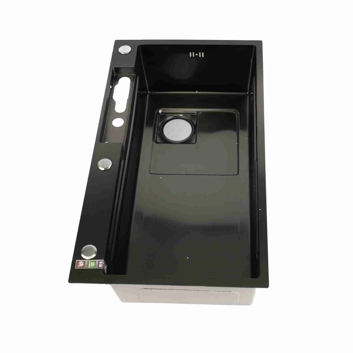 Intelligente Küchenspüle, Digitalanzeige, Edelstahl, Doppelschüssel, Küchenspüle, multifunktionale Doppelspüle für die Küche