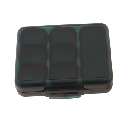 Weekly 6/7/8/10/21 Grids Pill Box Medicine Organizer Black Plastic Storage Box Container Portable Pill Case