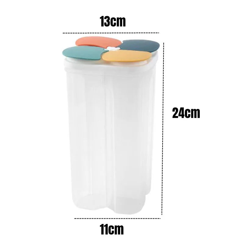 Kitchen Storage Box Food Storage Containers Plastic Grain Storage Tank Sealed Moisture Proof with Lid Container Kitchen Items.