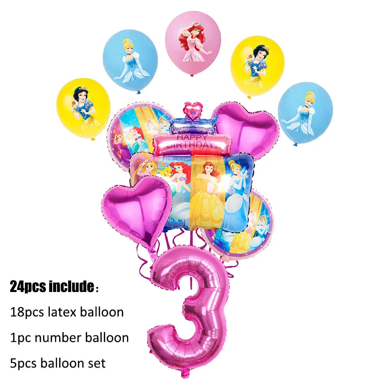 Disney Prinzessin Geburtstag Party Dekorationen Mädchen Kind Deco Disney Prinzessin Geburtstag Teller Servietten Tassen Geschirr Liefert Setup