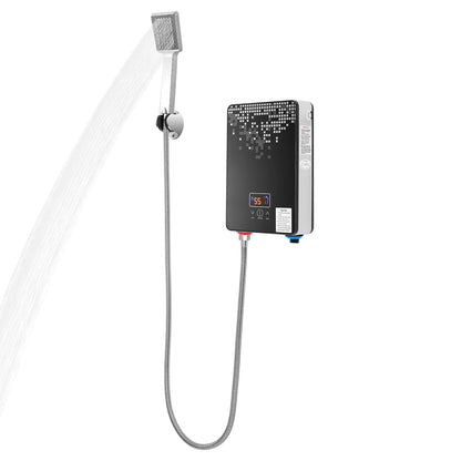 6500W 220V Electric Instant Hot Water Heater  Shower Bathroom Faucets Kitchen Tap Digital Display Temperature Automatic