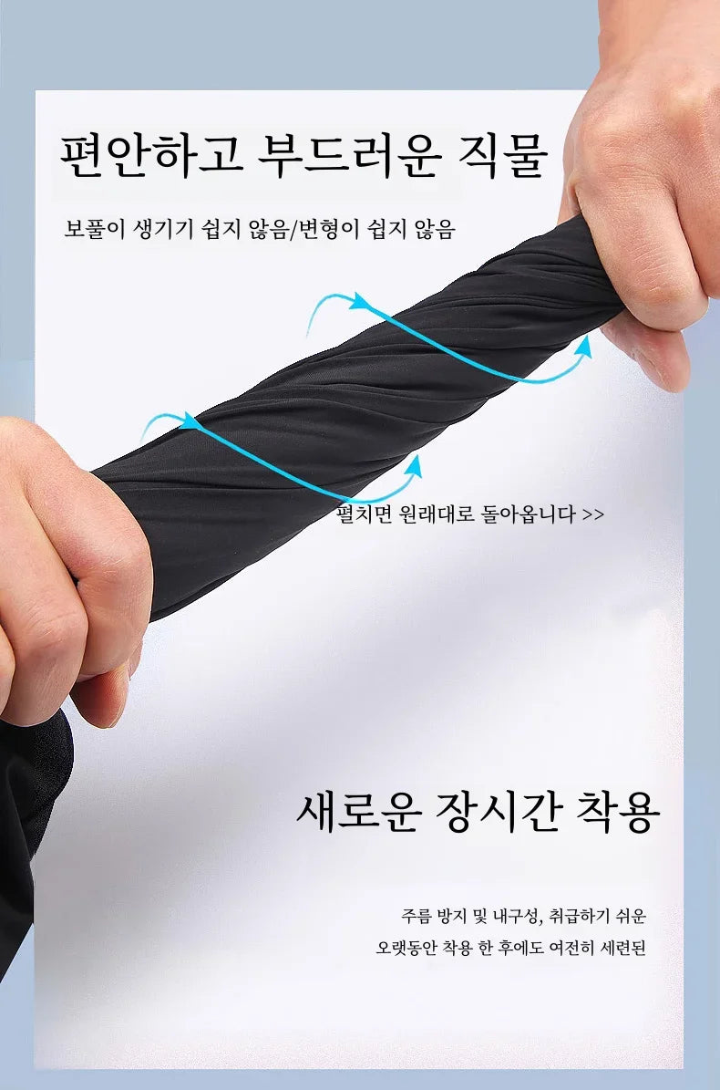 Schnell trocknende Herrenhose, Kordelzug, elastische Taille, Freizeithose, lockere gerade Hose, Sommermode, trendig.