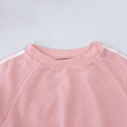 Bear Leader Kids Clothes Girls Autumn Fashion Bow Decoration Pink Sports Top+Pants Two-piece Sets Children's Daily Casual Wear.