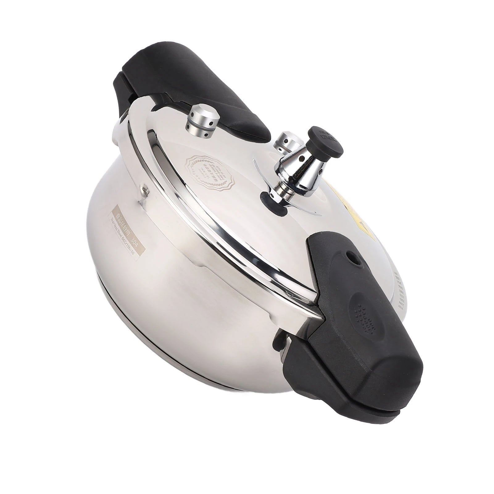 1.8L Stainless Steel Pressure Cooker Explosion Proof Stew Pot For Gas Stove Induction Cooker.