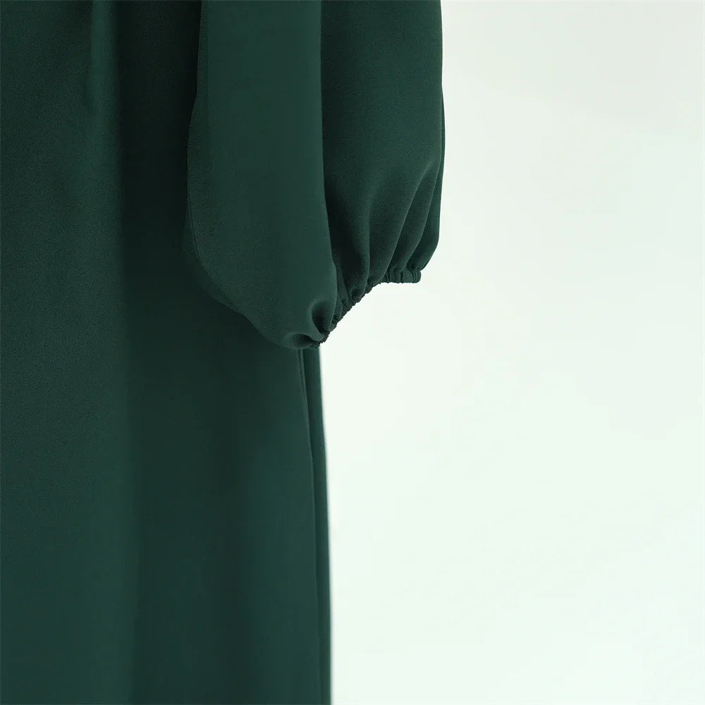 Ramadan Linen Abaya Dubai Turkey Islam Muslim Modest Dress Kaftan Prayer Clothes For Women Kebaya Robe Arabe Femme Musulmane