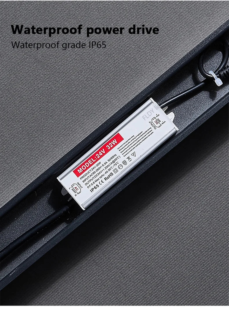 Moderne wasserdichte LED-Wandleuchte mit langem Streifen für den Außenbereich, IP65, Schmiedeeisen-Wandleuchte, Garten-Veranda-Wandleuchte, 110 V, 220 V, Beleuchtung.