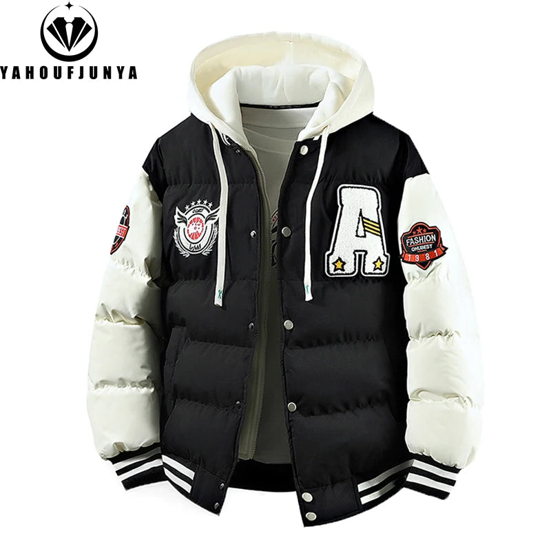 2025 New Winter Men Outdoor Windbreak Warm Travel Jacket Men Autumn Hooded Casual Fashion Sport Brand Loose Jacket Male Coat Top.