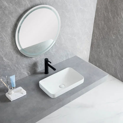 Bad Arbeits platte Waschbecken Balkon Waschbecken Keramik Waschbecken nach Hause weiß Kunst Waschbecken quadratisches Waschbecken Waschbecken Waschbecken