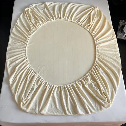 Soft Flannel Fitted Sheet for Winter, Fleece Mattress Protector, Cover with Elastic Band, Bed Linen, Solid Grey, 180x200cm, 1Pc.