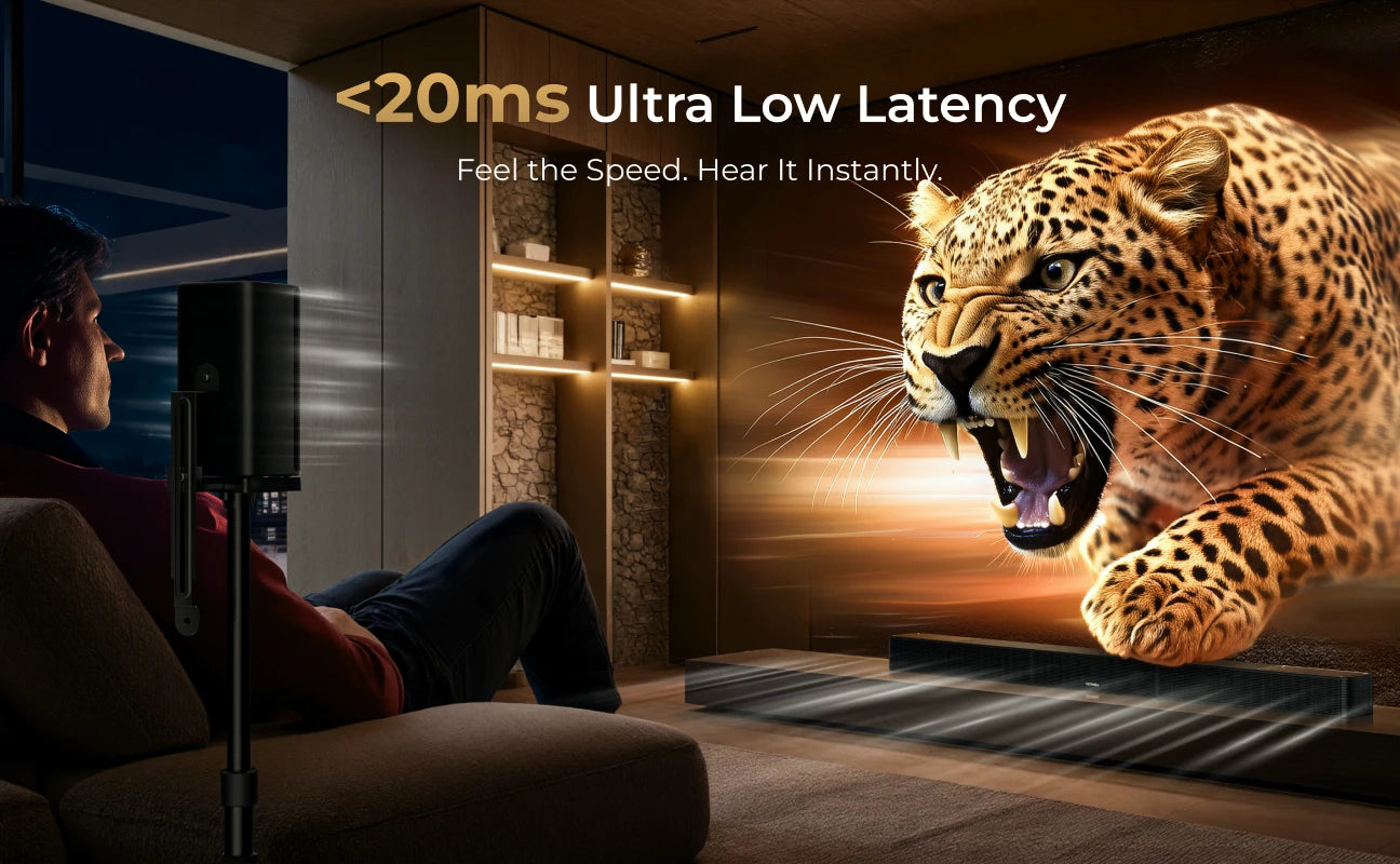 ULTIMEA Skywave X40 5.1.2ch Wireless Surround Sound System for TV with Dolby Atmos, Home Cinema Soundbar with Wireless Subwoofer.