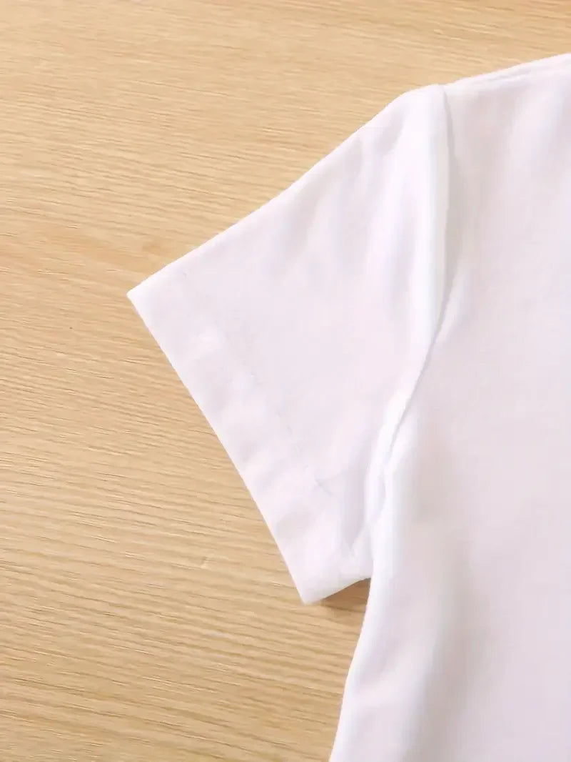 Lustiges Fried Cat Cartoon-T-Shirt für Damen mit verspielter Schleife, Schmetterlingsdruck, lässiges Kurzarm-T-Shirt für Damen, Kleidung, Top-T-Shirt